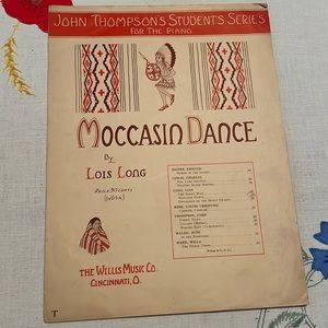 Moccasin Dance sheet music by Lois Long, Willis Music Company, 1936
